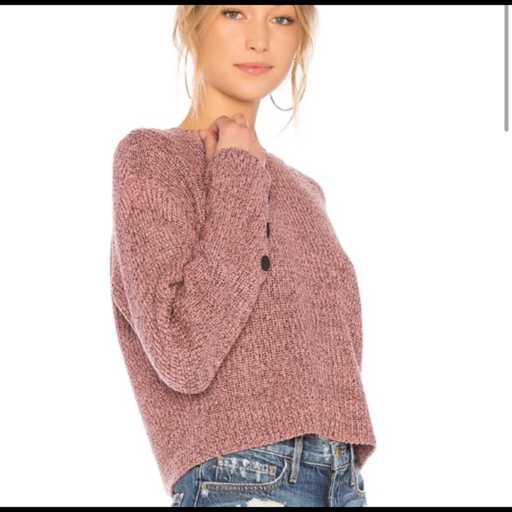 Rag & Bone Jubilee Metallic Sweater in Dusty Rose